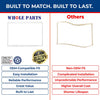 Whole Parts Refrigerator Freezer Door Seal Gasket (Magnetic Strip Inside, White) Part# WR14X10328 - Replacement  Compatible with Some GE Refrigerators