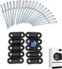 Whole Parts Upgraded Dryer Door Latch Kit (10 Sets) Part# M401223 Compatible with Select Alliance Laundry Systems, Cissell, IPSO, Primus, Huebsch, Unimac and Speed Queen Commercial Dryers