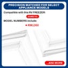 Whole Parts RV Freezer Door Seal Gasket (Magnetic Strip Inside, White) Part# 3851228027 - Replacement & Compatible with Dometic RM1350 Refrigerators