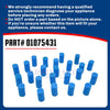 Whole Parts Ice Maker Water Dispenser Sanitary Sponge (Pack of 24) Part# 01075431 - Replacement & Compatible with Some Follett Ice Makers