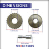 Whole Parts Upgrated Edlund Knife and Gear Kit Part# KT2326 - Replacement & Compatible with Some 203 and 266 Electric Can Openers