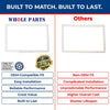 Whole Parts White Refrigerator Freezer Door Seal Gasket (Magnetic Strip Inside), Part# WR14X27230 - Replacement and Compatible with Some GE and Hotpoint Refrigerators
