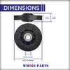Upgraded Whole Parts Dryer Drum Support Rollers (2 PCs) Part# D510708P - Replacement & Compatible with Some Speed Queen and Alliance Dryers