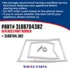 Whole Parts RV Refrigerator Double Door Replacement Gasket Kit Part# 3108704382 - Replacement & Compatible with Some Dometic RV Refrigerators