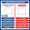 Whole Parts Commercial Refrigerator Door Seal Gasket (Grey) Part# 1708809 - Replacement & Compatible with Some Delfield Refrigerators