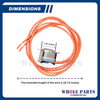 Upgraded Whole Parts Refrigerator Defrost Thermostat (Assembly Number: 37T21) Part# 800360 - Replacement & Compatible with Some True Refrigerators