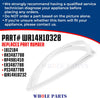 Whole Parts Refrigerator Freezer Door Seal Gasket (Magnetic Strip Inside, White) Part# WR14X10328 - Replacement  Compatible with Some GE Refrigerators