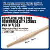 Whole Parts Upgraded Pizza Oven Door Handle with Screws Part# 71883 - Replacement & Compatible with Some Marsal Pizza Ovens