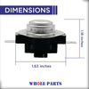 Whole Parts Dryer Manual Reset Thermostat Part# 395155- Replacement & Compatible with Some Fisher & Paykel Dryers