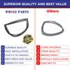 Whole Parts Refrigerator Freezer Door Seal Gasket, Single Piece, Part# WR14X27235 - Replacement & Compatible with Some GE and Hotpoint Refrigerators