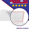 Upgraded Whole Parts Freezer Door Seal Gasket (White) Part# 216481411 - Replacement & Compatible with Some Frigidaire, Kenmore, Crosley, Kelvinator, Electrolux and White Westinghouse Refrigerators