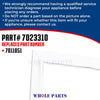 Whole Parts Upgraded Refrigerator Door Gasket (White) Part# 7023310 Compatible with Select Sub-Zero Refrigerators