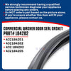 Whole Parts Commercial Washer Door Seal Gasket Part# 184202 - Replacement and Compatible with Some Wascomat Washing Machines