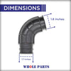 Whole Parts Dishwasher Pump Inlet Hose Part# 8579311 - Replacement and Compatible with Some Kitchen Aid, Maytag, Jenn Air, Kenmore and Whirlpool Dishwashers