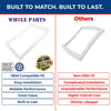 Whole Parts Refrigerator Freezer Door Seal Gasket (White) Part# WP12550110Q - Replacement & Compatible with Some Amana, Caloric and Kenmore Refrigerators
