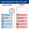 Whole Parts Upgraded Refrigerator Door Gasket (White) Part# 7023310 Compatible with Select Sub-Zero Refrigerators