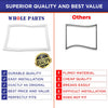 Whole Parts Refrigerator Freezer Door Gasket Seal (Magnetic Strip Inside, White), Part# WR24X10076 - Replacement & Compatible with Some GE and Hotpoint Refrigerators