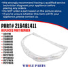 Upgraded Whole Parts Freezer Door Seal Gasket (White) Part# 216481411 - Replacement & Compatible with Some Frigidaire, Kenmore, Crosley, Kelvinator, Electrolux and White Westinghouse Refrigerators