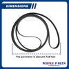 Upgraded Whole Parts Commercial Dryer Drum Drive Belt Part# 490364701 - Replacement & Compatible with Some Wascomat Dryers