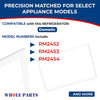 Whole Parts RV Refrigerator Door Replacement Gasket Kit Part# 3108708391 - Replacement & Compatible with Some Dometic RV Refrigerators