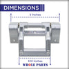 Dryer Door Hinge Assembly Part# WE1M751 - Replacement and Compatible with Some GE Dryers