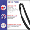 Whole Parts Refrigerator Fresh Food Door Seal Gasket (Black) Part# W10849442 - Replacement & Compatible with Some Amana, Jenn Air, Kitchen Aid, Maytag and Whirlpool Refrigerators