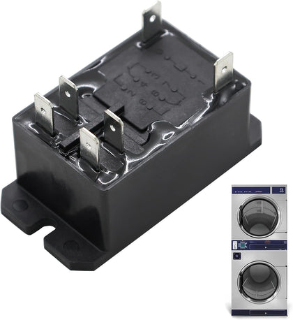 Whole Parts Upgraded Dryer Laundry Run Relay 110V/120V, Part# 5192-298-001 Compatible with Select Dexter Commercial Dryers