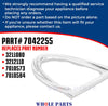 Upgraded Whole Parts Refrigerator Door Gasket (White) Part# 7042255 Compatible with Select Sub-Zero Refrigerators