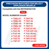 Whole Parts Upgraded Refrigeration Bottom Left Hinge Part# 870841 Compatible with Select True Commercial Refrigerators