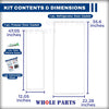 Whole Parts Upgraded RV Refrigerator Door Seal Gasket Kit Part# 3108708.458 - Replacement & Compatible with Some Dometic Refrigerators