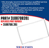 Whole Parts RV Refrigerator Door Replacement Gasket Kit Part# 3108708391 - Replacement & Compatible with Some Dometic RV Refrigerators