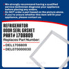 Whole Parts Commercial Refrigerator Door Seal Gasket (Grey) Part# 1708809 - Replacement & Compatible with Some Delfield Refrigerators