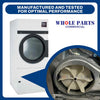 Upgraded Whole Parts Dryer Motor Fan Blower (12 1/2” Impeller, 1/2” Bore) Part# 100604 - Replacement & Compatible with Some ADC (American Dryer Corporation) Dryers