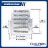 Upgraded Whole Parts Commercial Dryer Assy Heater (240V 4.8KW 50Hz PK) Part# D510326P - Replacement & Compatible with Some Unimac, Speed Queen, Primus, Cissell, IPSO and Huebsch Dryers