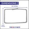 Whole Parts Range Oven Svc-Door Seal Gasket (With Hard Frame), Part# DE81-09947A - Replacement & Compatible with Some Samsung and Dacor Ranges or Ovens