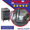 Whole Parts Range Oven Door Seal Gasket with 12 Mounting Clips, Part# WPW10129032 - Replacement & Compatible with Some Amana, Estate, Inglis, Magic Chef, Maytag, Roper and Whirlpool Ranges or Ovens