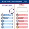Upgraded Whole Parts Refrigerator Door Gasket (White) Part# 7042255 Compatible with Select Sub-Zero Refrigerators