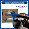 Whole Parts Upgraded Pizza Oven Door Handle with Screws Part# 71883 - Replacement & Compatible with Some Marsal Pizza Ovens