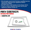 Whole Parts RV Refrigerator Double Door Replacement Gasket Kit Part# 3108704374 - Replacement & Compatible with Some Dometic RV Refrigerators