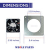 Whole Parts Refrigerator Axial Fan Kit Part# 013112-000 - Replacement and Compatible with Some Viking Refrigerators or Freezers