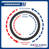 Whole Parts Commercial Washer Door Seal Gasket Part# 184202 - Replacement and Compatible with Some Wascomat Washing Machines