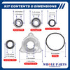 Commecial Washer Bearing Kit 40mm WE55 WE73 WE95 - Replacement & Compatible with Some IPSO Washing Machines