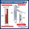Whole Parts Commercial Restaurant Range Door Hinge Kit Part# 00-913102-00375 - Replacement & Compatible with Some Vulcan Hart Ranges or Ovens