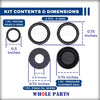 Whole Parts Upgraded Old Style Rebuild Kit Reseal Seal Gun BB Air Rifle Set Compatible with Select Daisy Air Rifles