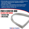 Upgraded Whole Parts Freestanding Refrigerator Food Door Gasket (Grey) Part# 039239-000 - Replacement & Compatible with Some Viking Refrigerators