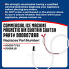 Upgraded Whole Parts Ice Machine Magnetic Bin Curtain Switch (36”) Part# 000007888 - Replacement & Compatible with Some Manitowoc Ice Ice Makers