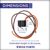 Upgraded Whole Parts Refrigerator Defrost Thermostat Part# WP67003426 - Replacement & Compatible with Some Amana, Kitchen Aid, Maytag, Jenn Air, Kenmore, Whirlpool Refr