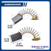 Upgraded Whole Parts Motor Brush Assembly 144-1 (2 PCs) Part# 44540 - Replacement & Compatible with Some RIDGID Threading Machines and Power Drives