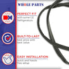 Whole Parts Refrigerator Fresh Food Door Gasket Seal (Magnetic Strip Inside, Dark Gray), Part# WR14X29300 - Replacement & Compatible with Some GE Refrigerators