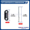 Whole Parts Upgraded Dryer Door Latch Kit (10 Sets) Part# M401223 Compatible with Select Alliance Laundry Systems, Cissell, IPSO, Primus, Huebsch, Unimac and Speed Queen Commercial Dryers